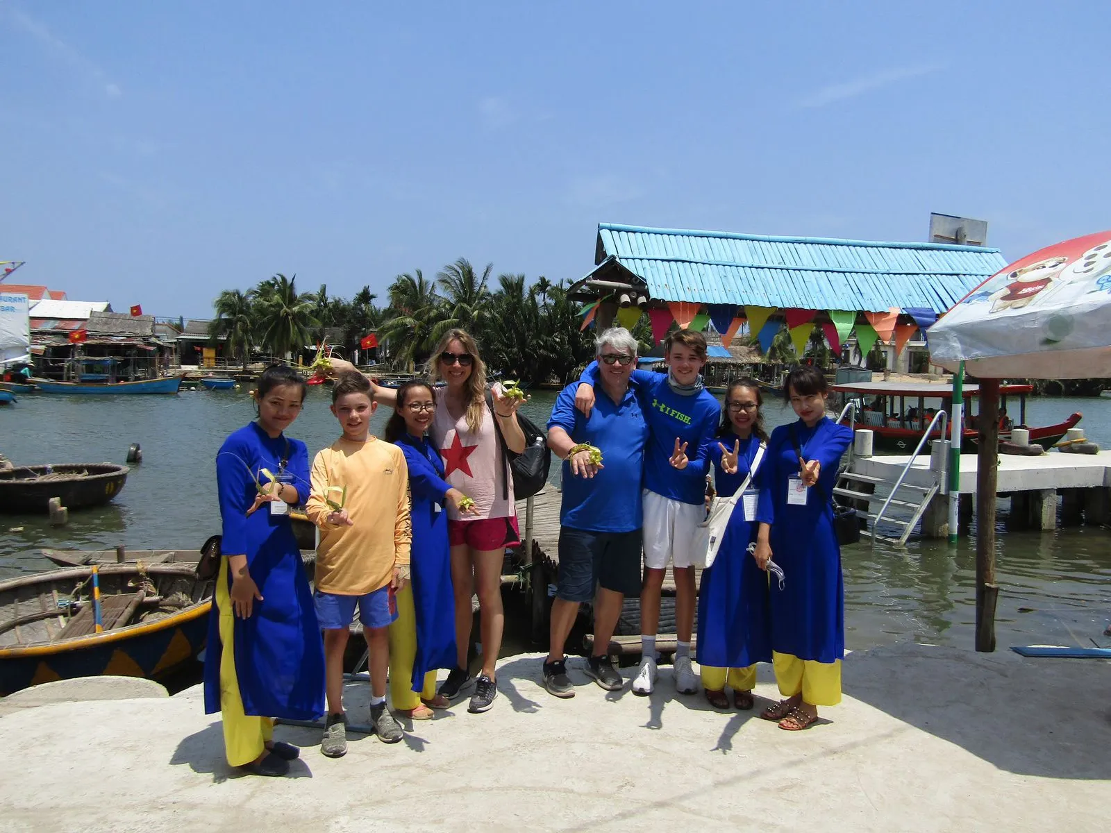 Cam Kim island countryside adventure with Ao Dai riders